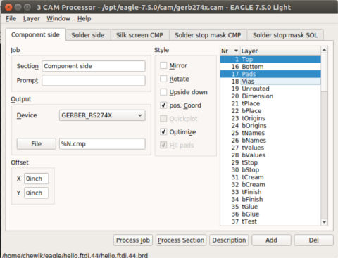 Gerber outputs