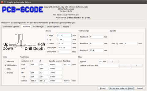 PCB-gcode settings 2