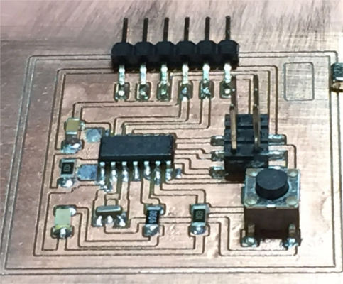 Completed board