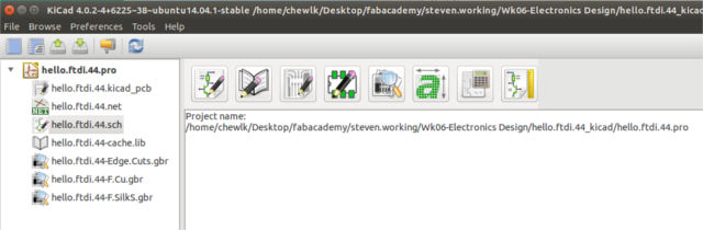 Creating Kicad project