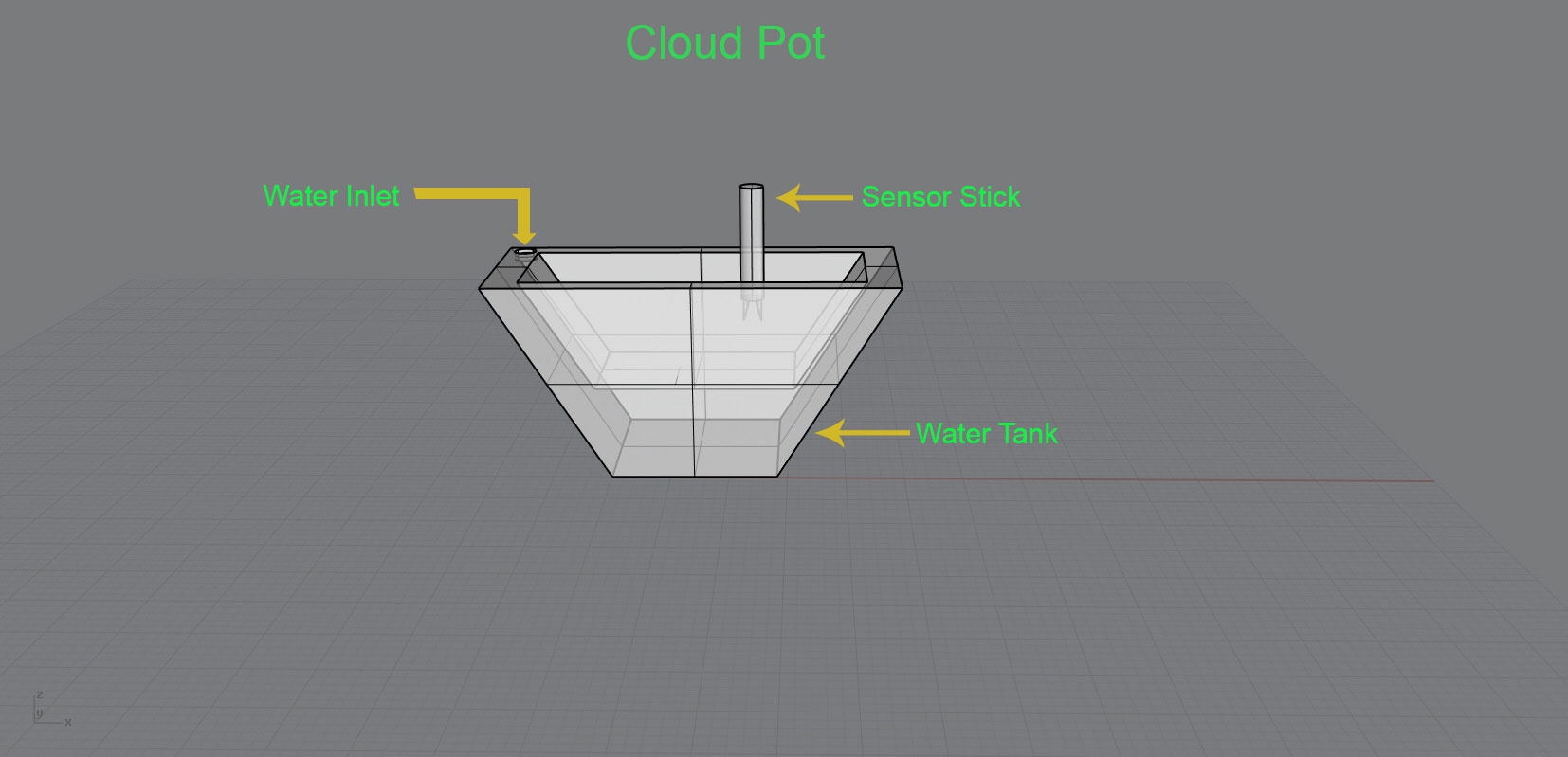 Main Image of Cloud Pot Fab academy 2016 final project of Jaseel