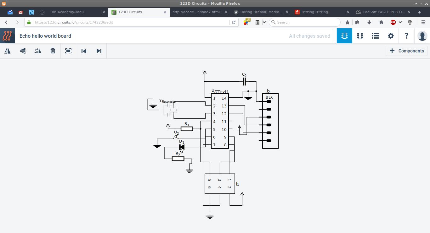 The schematic of  Echo Hello 