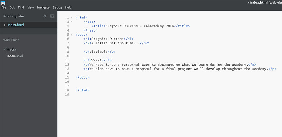 screenshot of bracket HTML