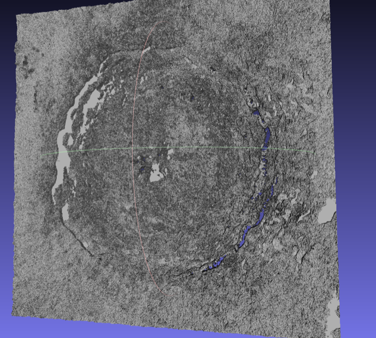 Initial stl in meshlab