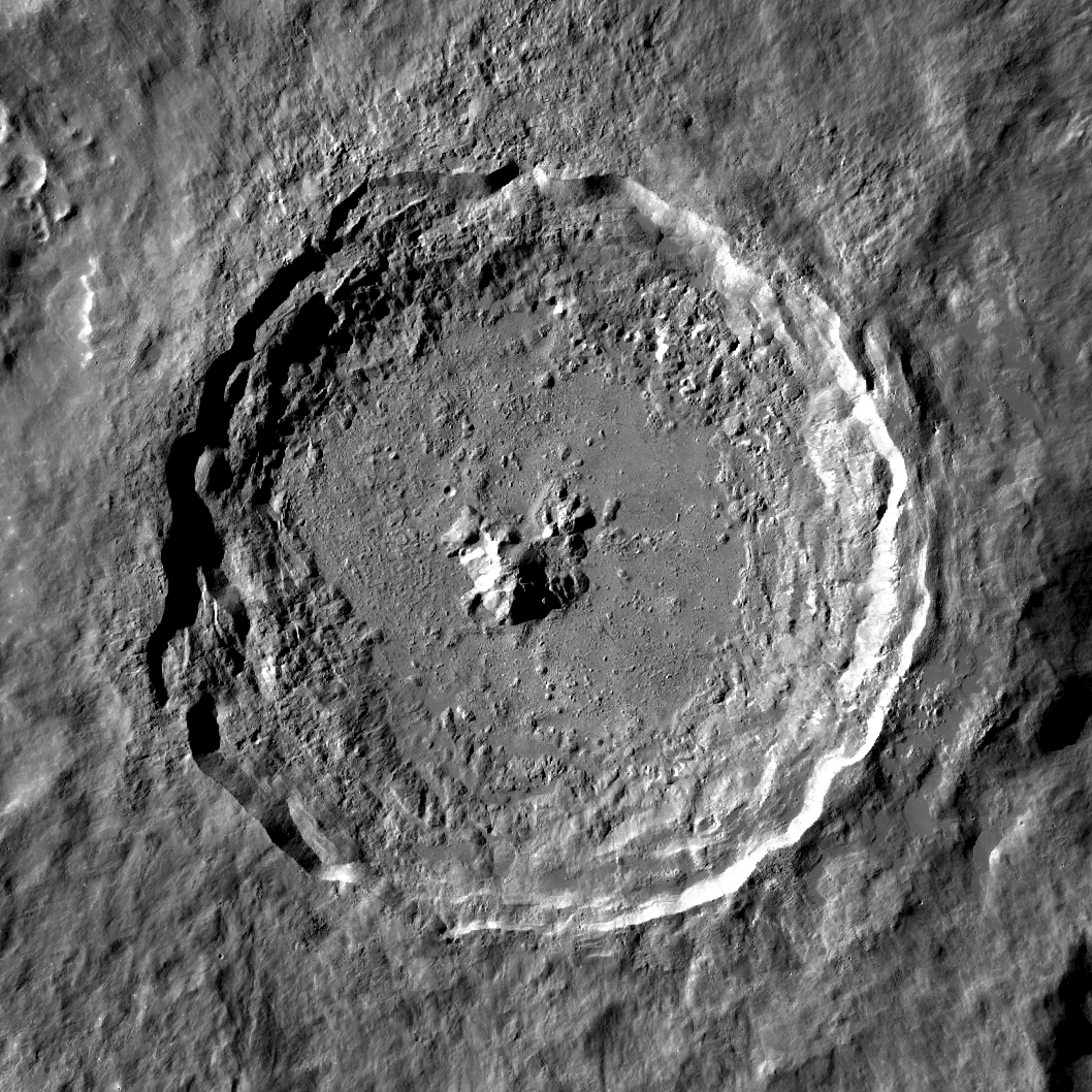 Moon crater Tycho