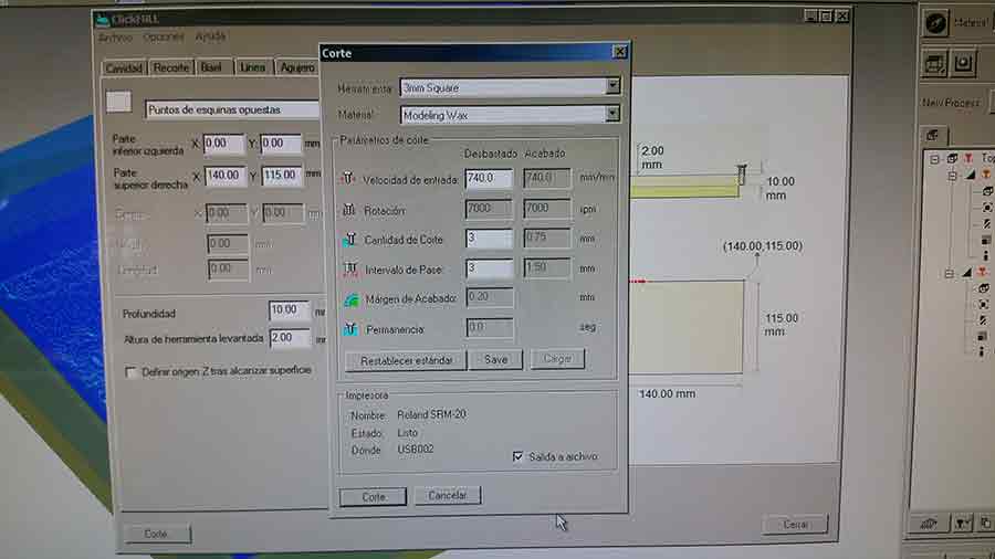 making the model for milling the mold