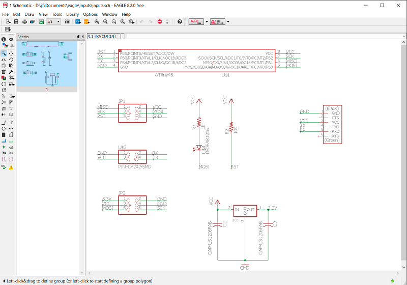 Schematic eagle