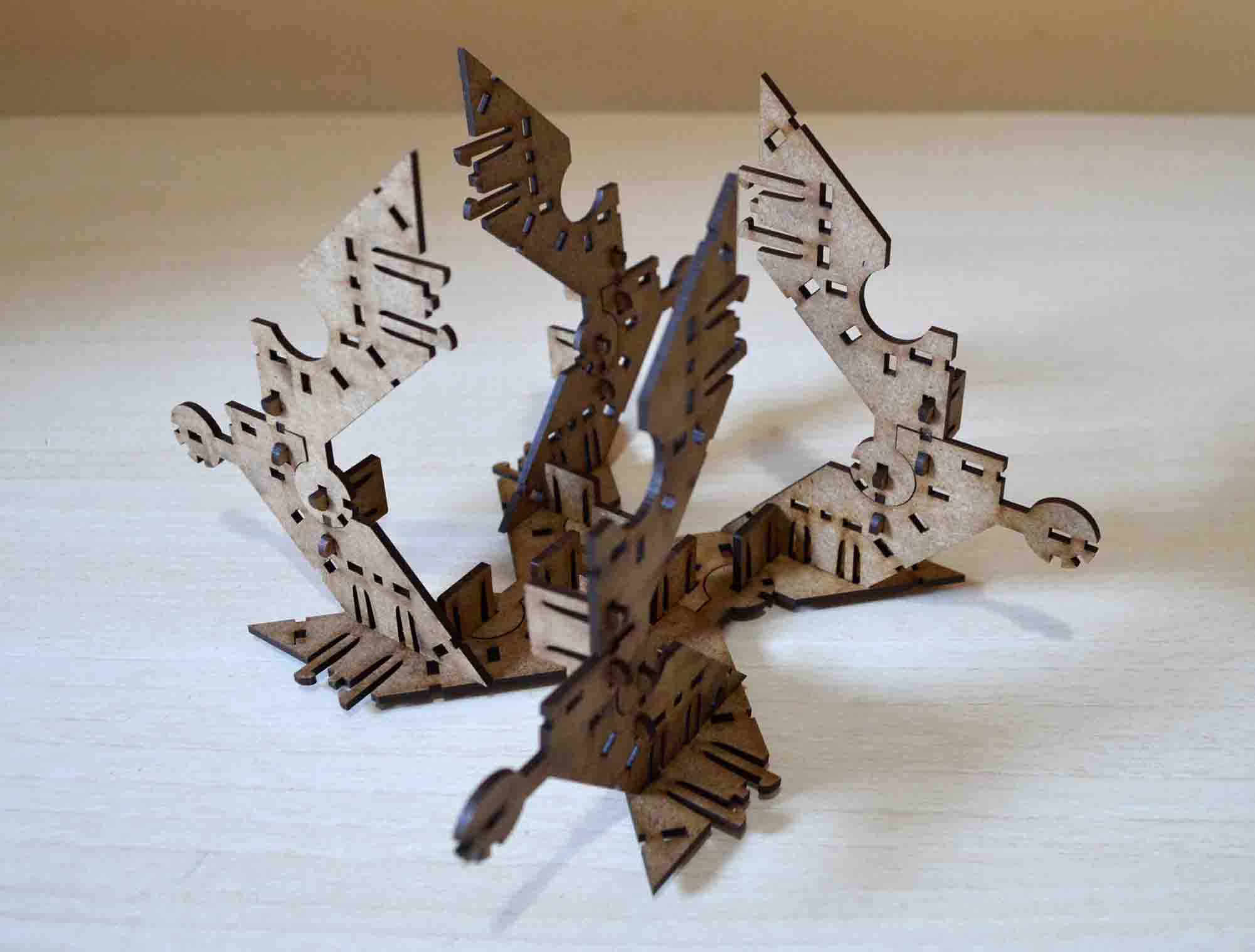 Press-fit construction kit