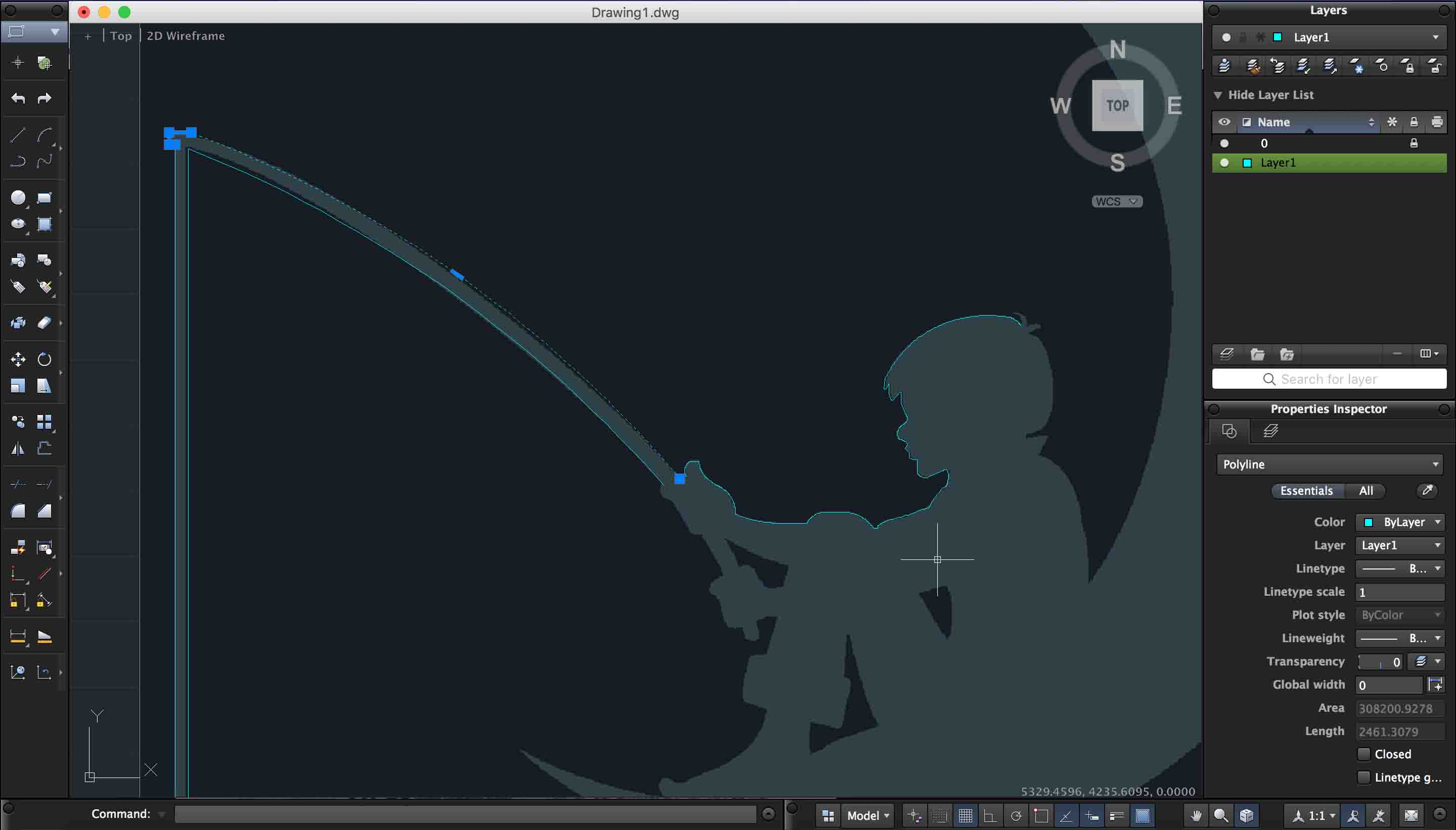 Screenshot in AutoCAD