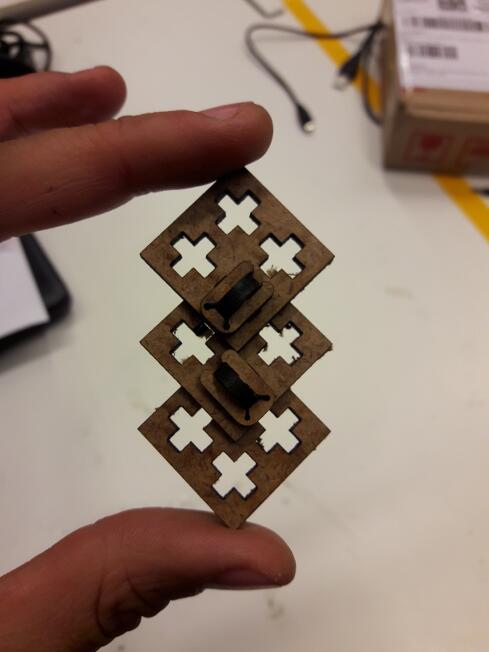 Press fit pieces made from wood 2