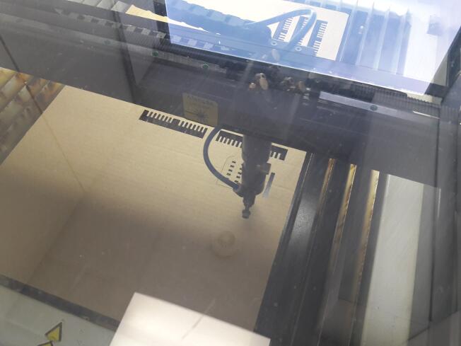 Laser cutter first tests