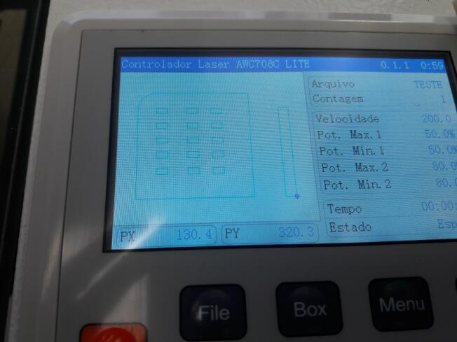 Laser cutter first tests