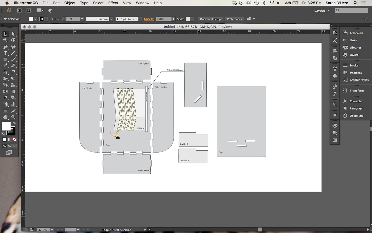 screen shot of project design in Illustrator