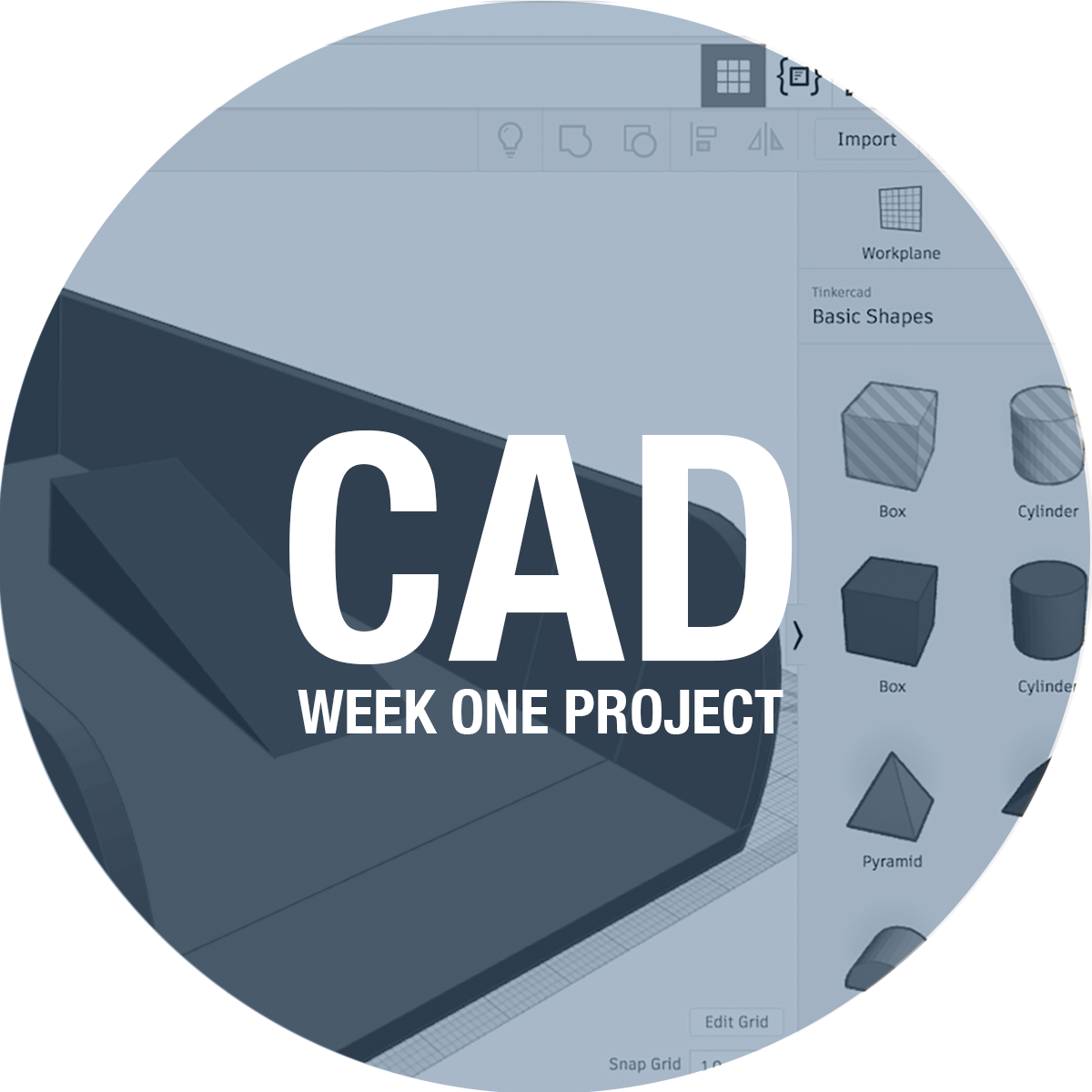 blue picture CAD Icon