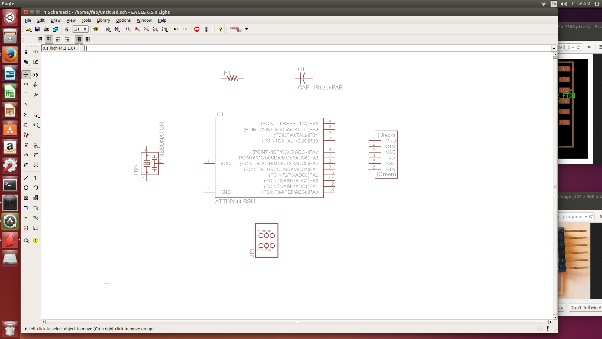 screen shot of computer program layout