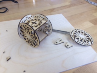 screen shot of project design in TinkerCAD