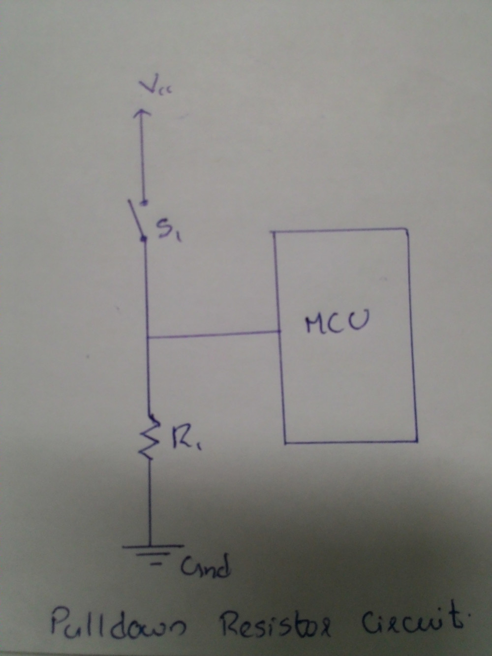 pulldown resistor circuit