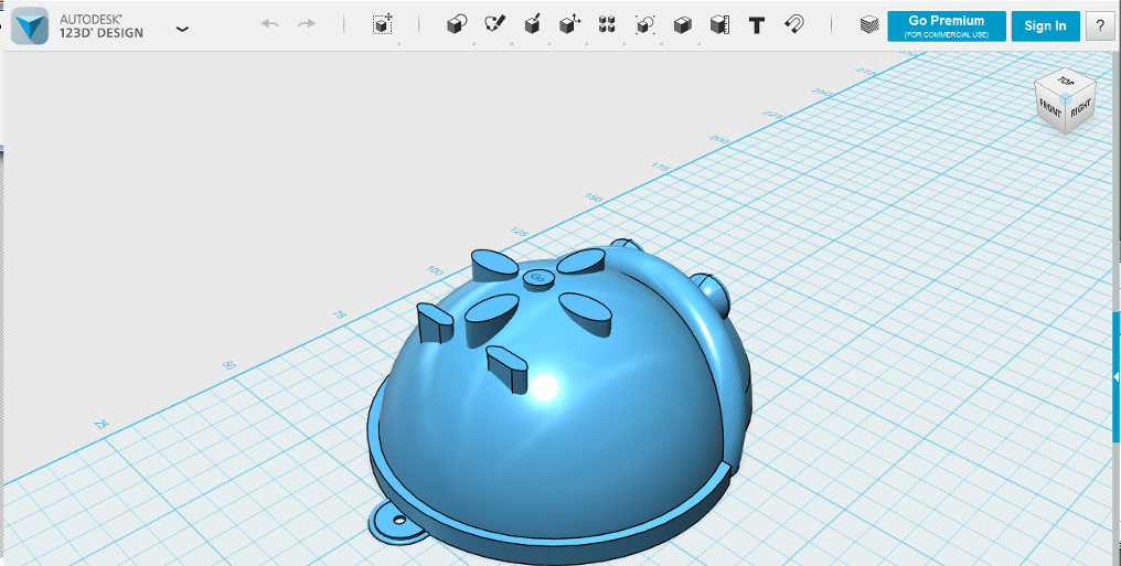 Beebot made with Autodesk 123D