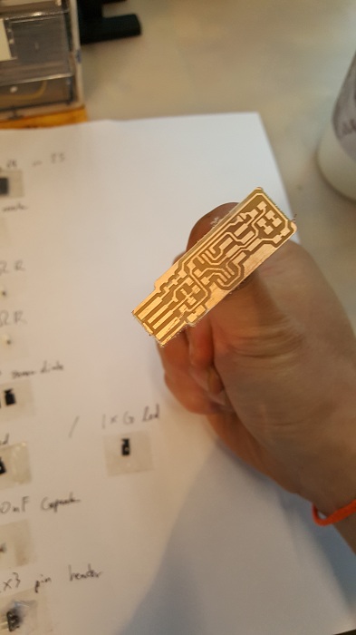 cut board ready to solder