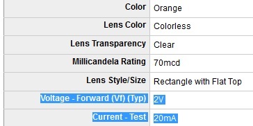 LED values