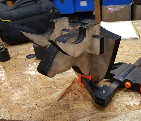 Bullhorn with clamp and the chair parts I broke