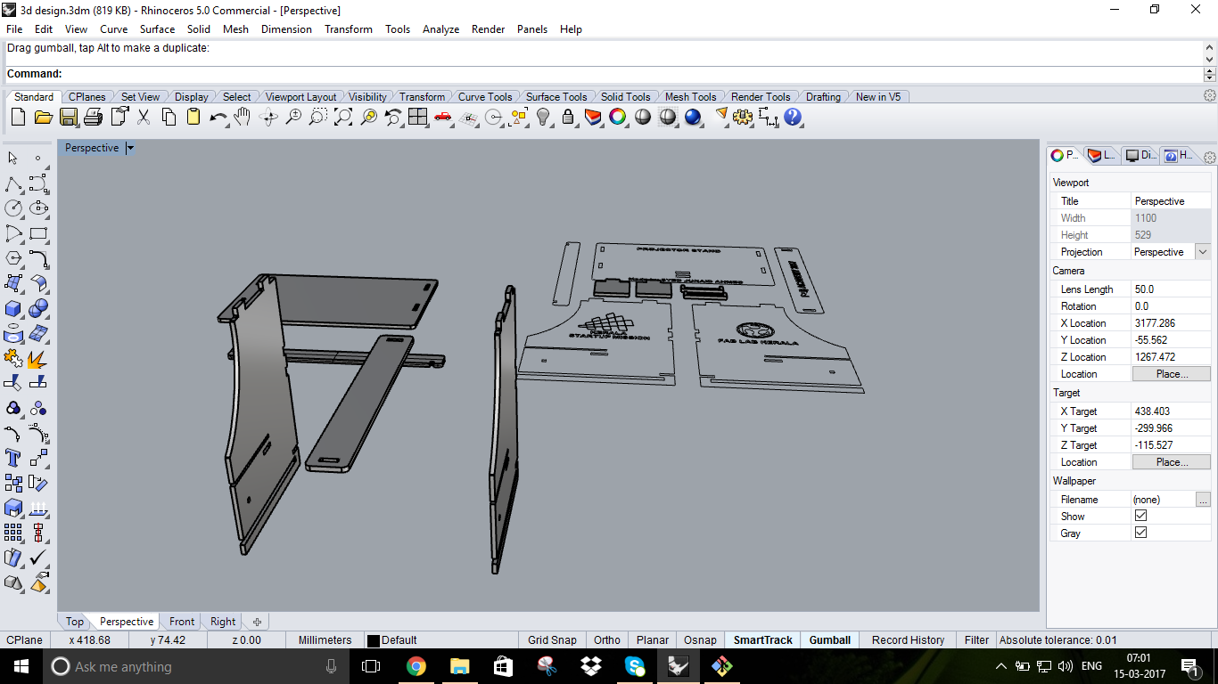 Rhino 3D assembly