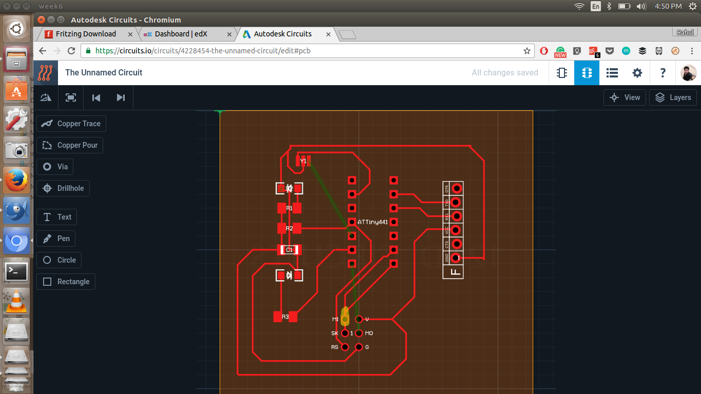 Drawing the Board in Autodesk circuits