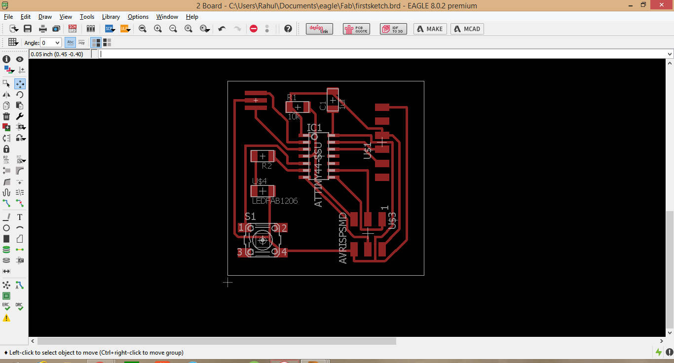 First Successful Routing of the Board