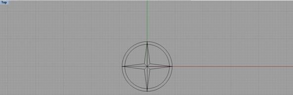 Double Outline 3D Top View