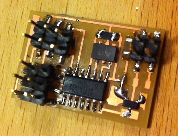 stuffing the servo board