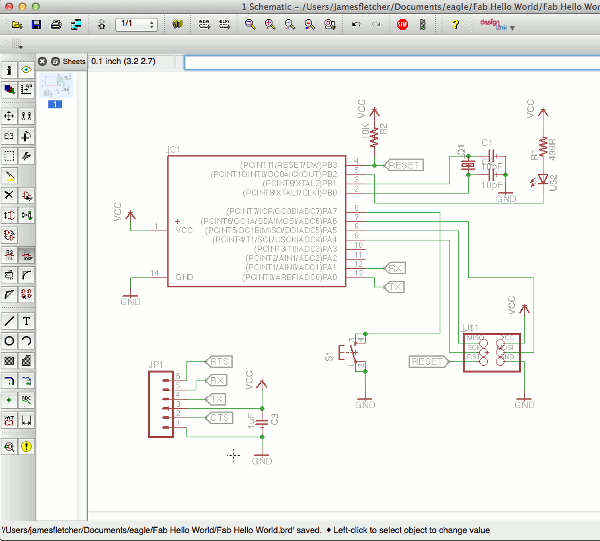 Hello World Schematic