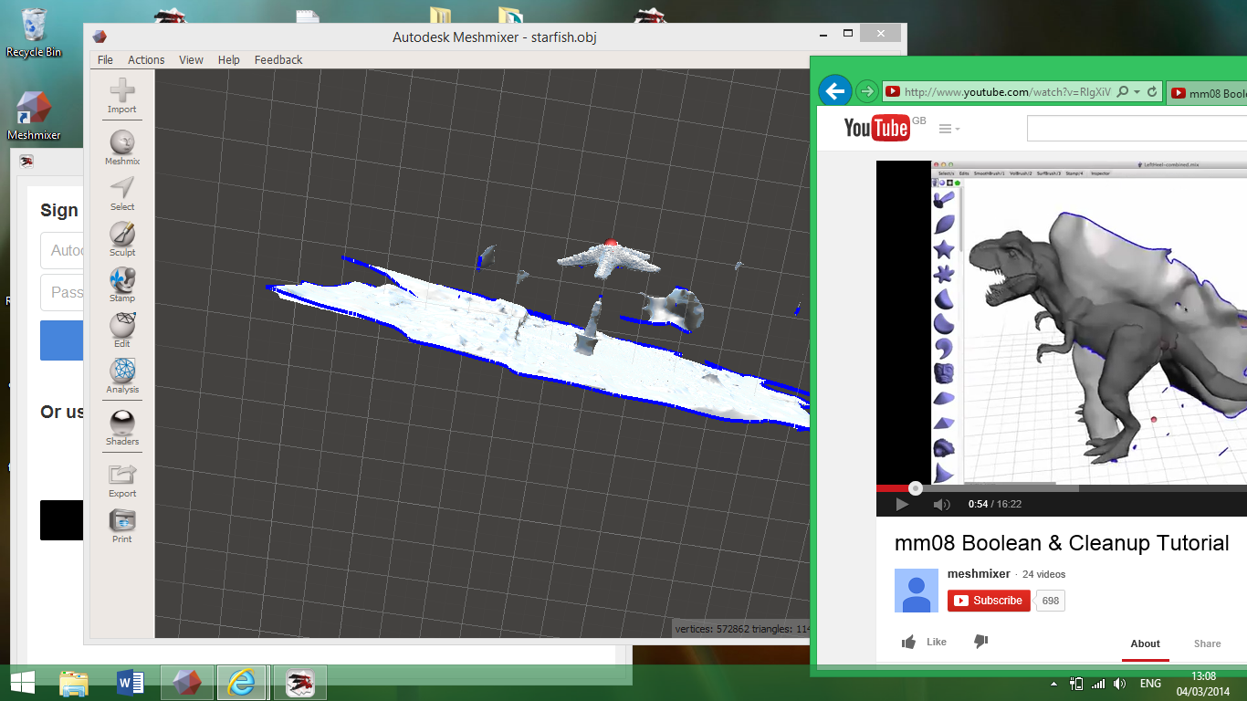 screenshoot meshmixer