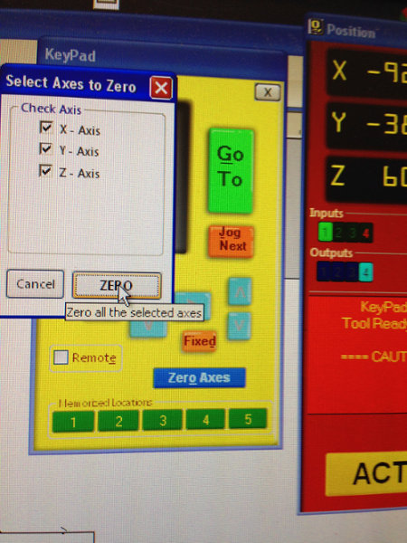 setting zero