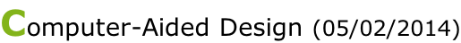 Computer-Aided Design (05/02/2014)