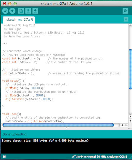 modified code