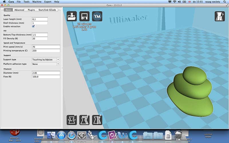 3D print settings