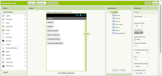 app inventor design view