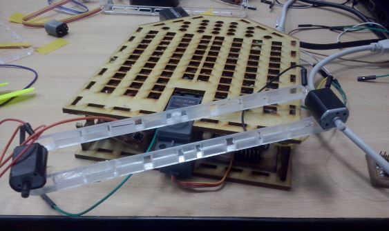 MDF canopy assembled.
