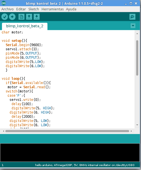 Controller program for the Arduino