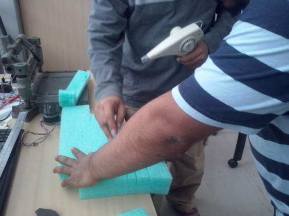 cutting foam