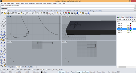 designing negative in rhino