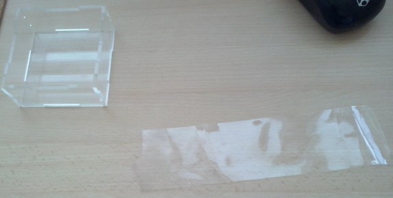 enclosure before sealing