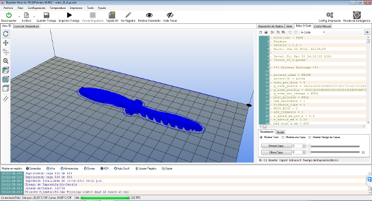 Gcode for printing the propellers