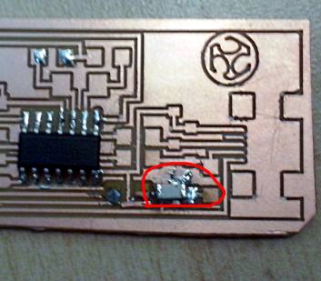 soldering mess