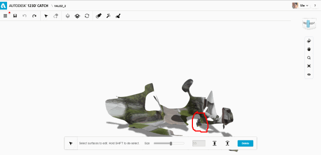 123D catch raw scanning