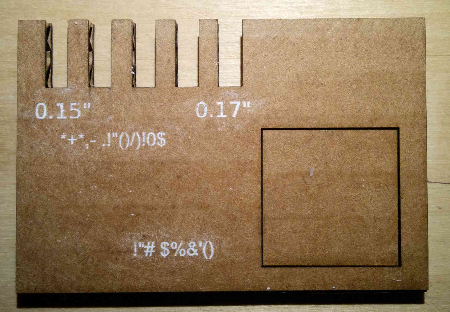 Second version of gauge for notch selection and sizing