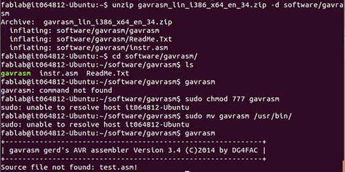 install gavrasm