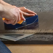 Shopbot: use double sided tape to fix wax and cut