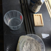 Ingredients for making the plaster
