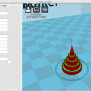 The first test model with Cura settings